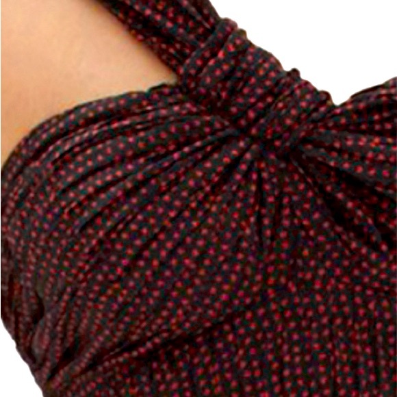 Alexis Luska Asymmetrical One Shoulder Black & Red Heart Print Mini Dress - Sz M - Picture 4 of 13